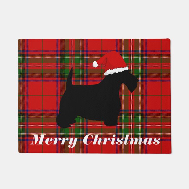 Scottish Terrier Customizable Doormat (Front)