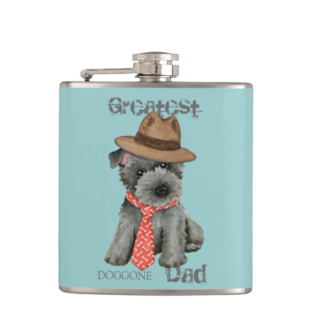Scottish Terrier Dad Flask (Front)