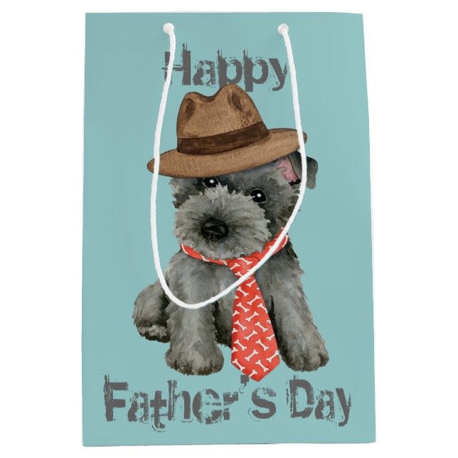 Scottish Terrier Dad Medium Gift Bag (Front)