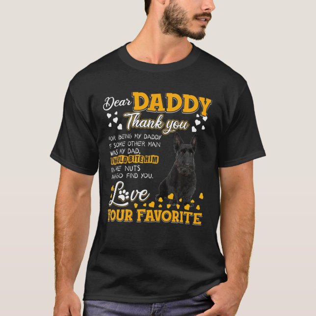 Scottish Terrier Dear Daddy Thank You For Being My T-Shirt (Front)