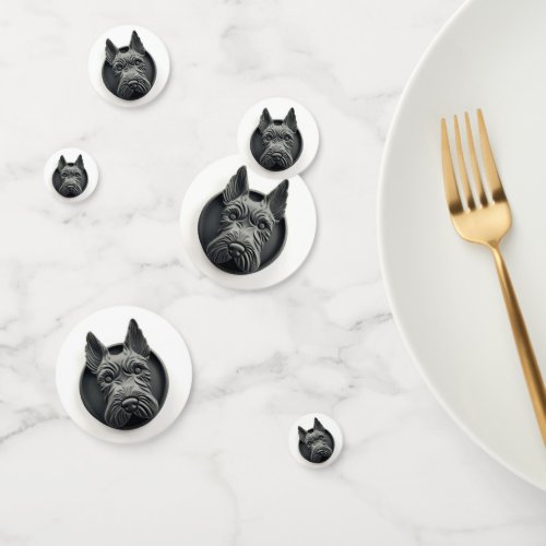 Scottish Terrier Dog 3D Inspired Confetti