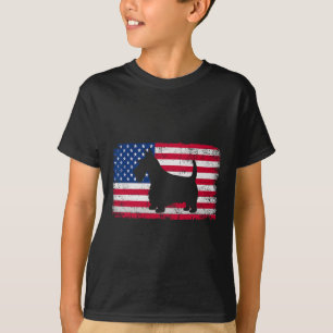 Scottish Terrier Dog 4th Of July Patriotic America T-Shirt