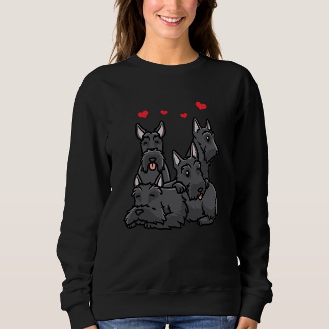 Scottish Terrier Dog Aberdeen Terrier Sweatshirt (Front)