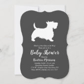 Scottish Terrier Dog Baby Shower Gender Neutral Invitation (Front)