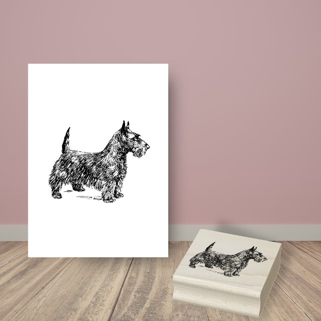 Scottish Terrier Dog Breed Rubber Stamp (Creator Uploaded)