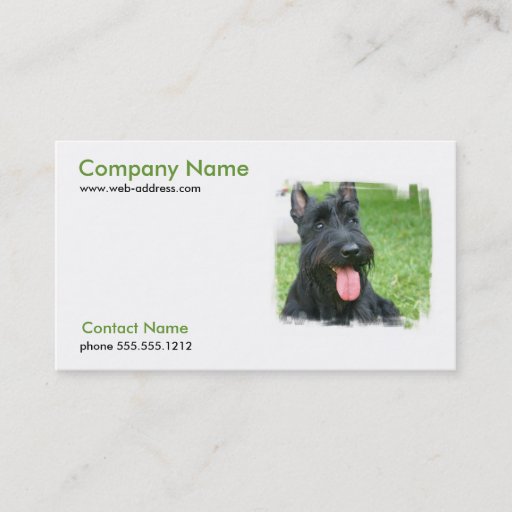 Customizable Scottish Terrier Dog Business Card