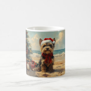 Scottish Terrier Dog Christmas Vintage Beach Coffee Mug