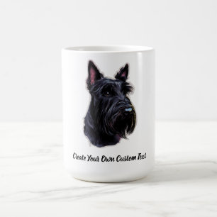 Scottish Terrier Dog Create Your Own Custom Text  Coffee Mug