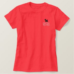 Scottish Terrier Dog Custom Personalized Embroidered Shirt