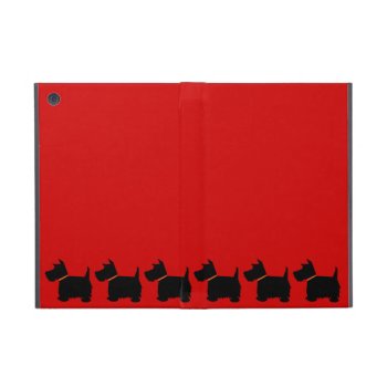 Scottish Terrier Dog Cute Black Silhouette  Gift Case For Ipad Mini by roughcollie at Zazzle