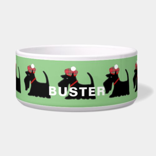 Scottish Terrier Dog Cute Personalized Bowl