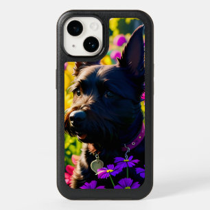 Scottish Terrier Dog Flower Garden OtterBox iPhone 14 Case