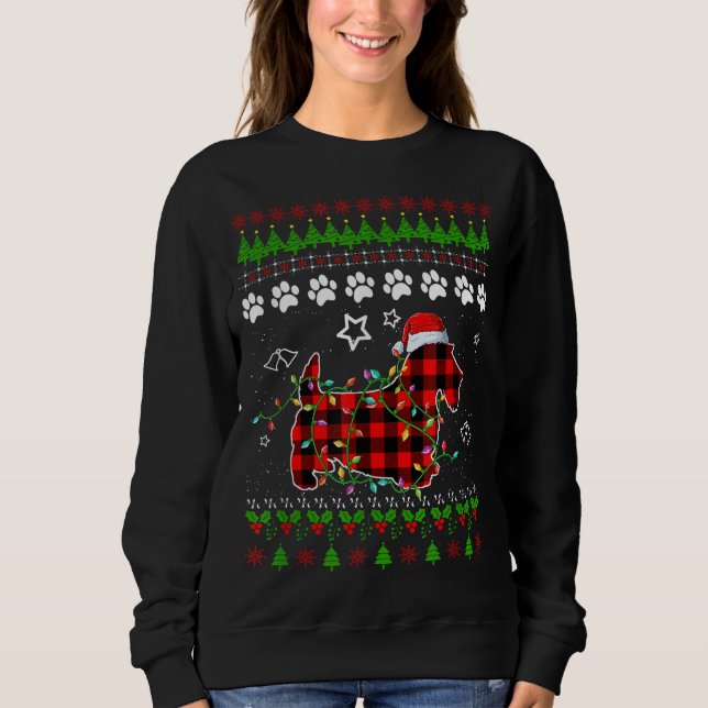 Scottish Terrier Dog Funny Xmas Ugly Sweater Chris (Front)