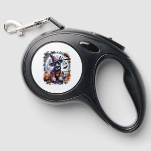 Scottish Terrier Dog Halloween Retractable Pet Leash