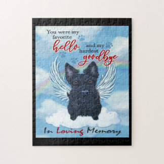 Scottish Terrier Dog Memorial 2 Jigsaw Puzzle