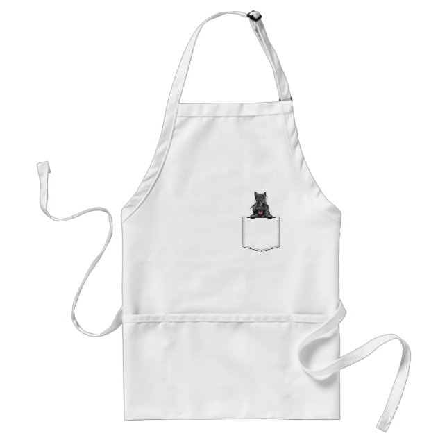 Scottish Terrier Dog Pocket Apron (Front)