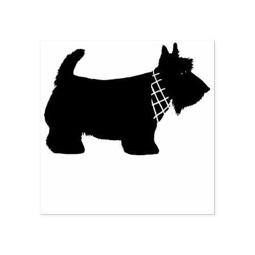 Scottish Terrier Dog Rubber Stamp