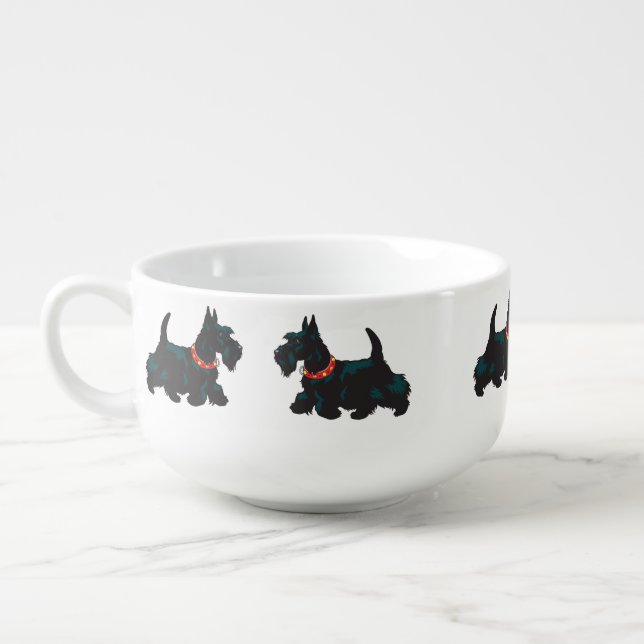 scottish terrier dog soup mug (Right)