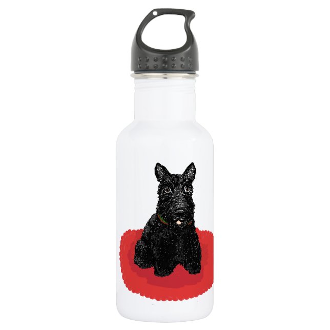 Scottish Terrier Dog Stainless Steel Water Bottle (Front)