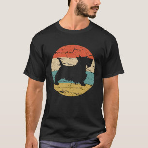 Scottish Terrier Dog Vintage Mom Dad Retro T-Shirt