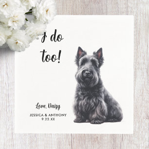 Scottish Terrier Dog Wedding Napkins