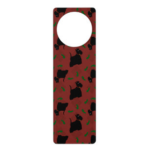 Scottish Terrier Dogs and Tam O'Shanter Door Hanger