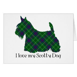 Scottish Terrier Duncan Tartan Cards