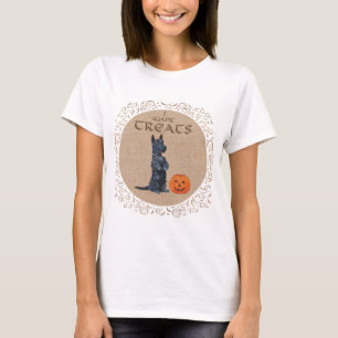 Scottish Terrier Fall Seasonal Design T-Shirt
