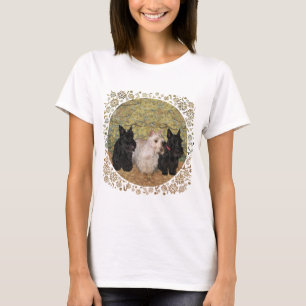 Scottish Terrier Fall Seasonal Design T-Shirt