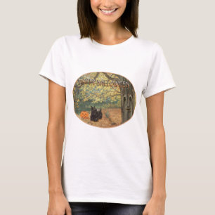 Scottish Terrier Fall Seasonal Design T-Shirt
