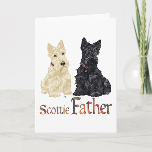 Scottish Terrier Fathers Day Card