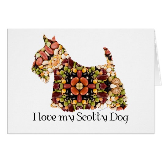 Scottish Terrier Fun Silhouette Cards (Front Horizontal)