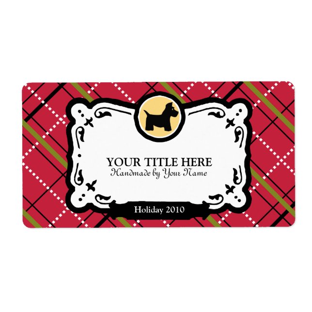 Scottish Terrier Gift Labels (Front)