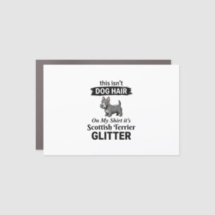 Scottish Terrier Glitter Funny Dog Lover Design_1 Car Magnet