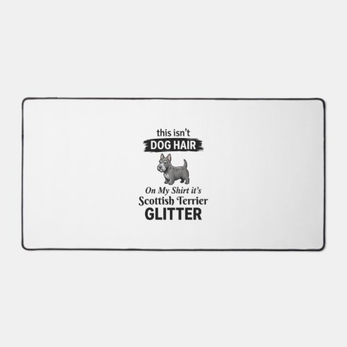 Scottish Terrier Glitter Funny Dog Lover Design_1 Desk Mat