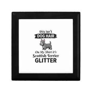 Scottish Terrier Glitter Funny Dog Lover Design_1 Gift Box