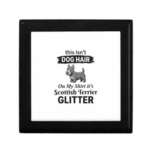 Scottish Terrier Glitter Funny Dog Lover Design_1 Gift Box