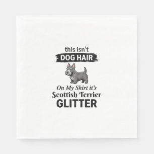 Scottish Terrier Glitter Funny Dog Lover Design_1 Napkins