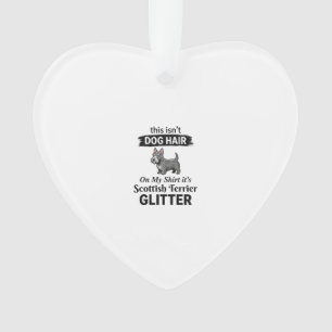 Scottish Terrier Glitter Funny Dog Lover Design_1 Ornament