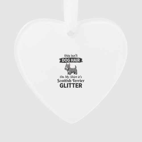 Scottish Terrier Glitter Funny Dog Lover Design_1 Ornament