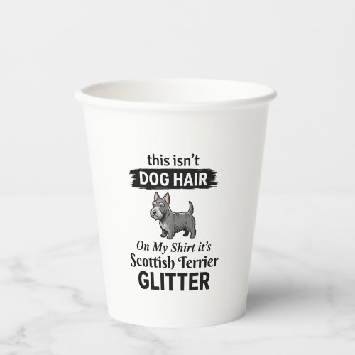 Scottish Terrier Glitter Funny Dog Lover Design_1 Paper Cups