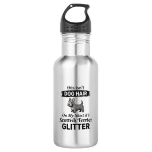Scottish Terrier Glitter Funny Dog Lover Design_1 Stainless Steel Water Bottle