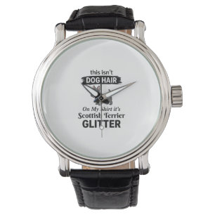 Scottish Terrier Glitter Funny Dog Lover Design_1 Watch