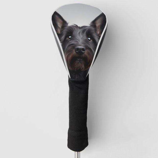 Scottish Terrier Golf Head Cover (Front)