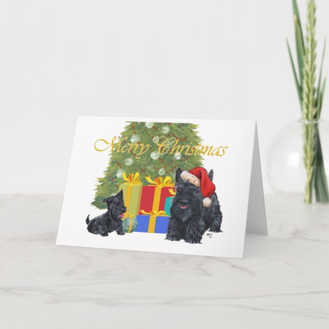 Scottish Terrier Greeting Card (Front)