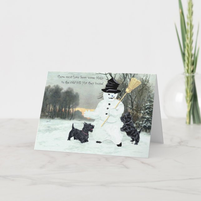 Scottish Terrier Greeting Card (Front)