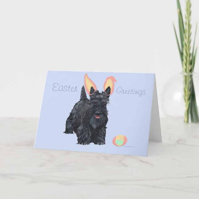 Scottish Terrier Greeting Card (Front)