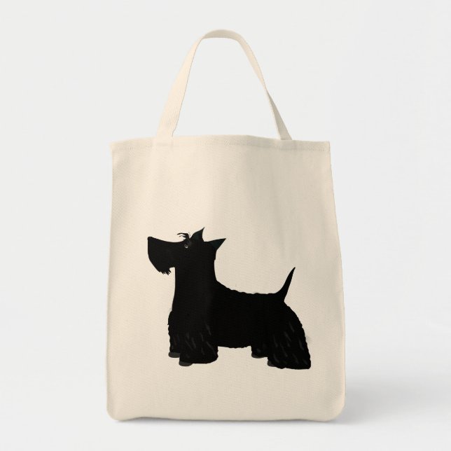 Scottish Terrier Grocery Tote Bag (Front)