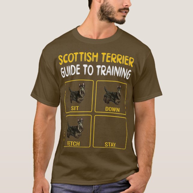 Scottish Terrier Guide To Training Dog Obedience T-Shirt (Front)