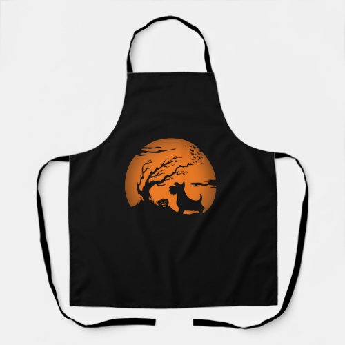 Scottish Terrier Halloween   Apron